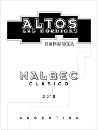 2018 Altos Las Hormigas Malbec Clasico