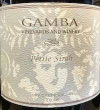 Gamba Petite Sirah 2016